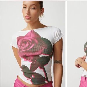 UO Rose Nadia Low-Back Top